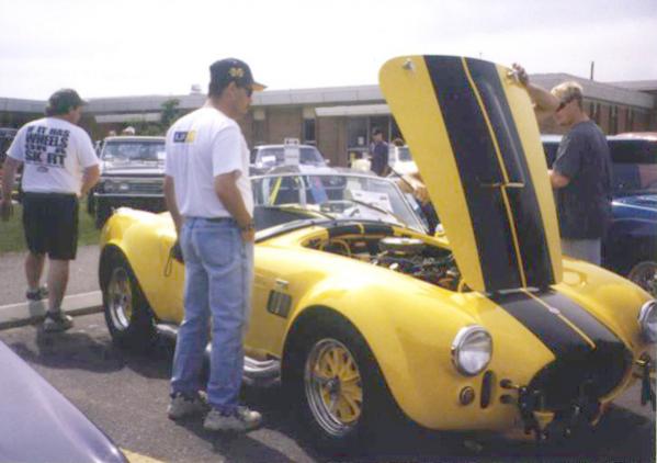 At a local high school car show in Michigan