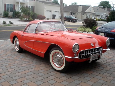 1957 283/245 3spd, Venetian Red, Red interior. 100% Nut & bolt frame off restoration in 2007.  Three Top Flight awards, Chapter, Regional & National.