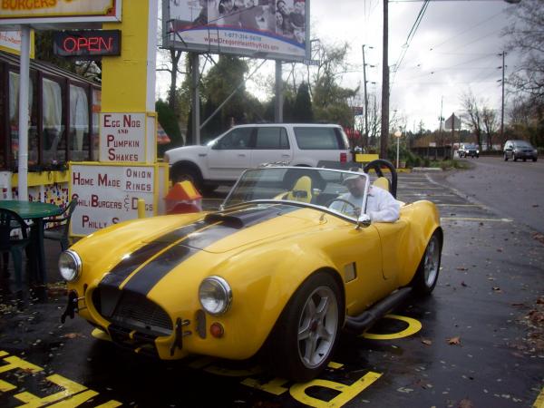 Outside the Humdinger with me in it
