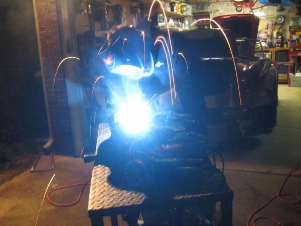 Many late nights fabricating on the Cobra...