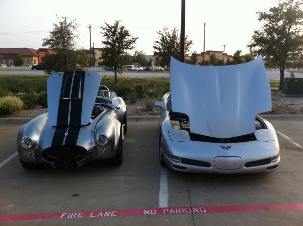 My buddy and I at Fuzzy's Taco, Flower Mound