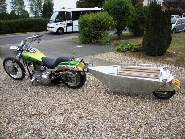 harley and one wheel trailer for sale �10,000
