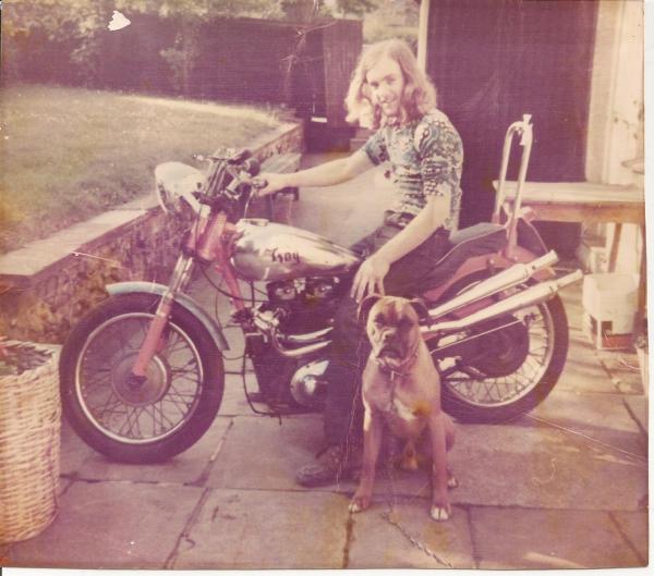 me age 17 on my triumph thunderbird