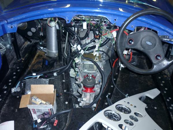 tremec tk0 600 with oil tank fitted to left foot well!