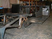 Bare Chassis. Note the sheet steel footwells.