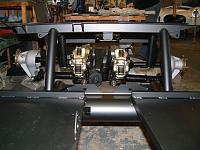 Jag Axle in place, Inboard brakes and shortened halfshafts
