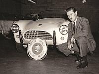 Ed Hugus with one of his double badge Cobra's. AC medallion and Winged Shelby AC Cobra badge!
