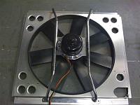 Fan before the rubber flaps were installed.