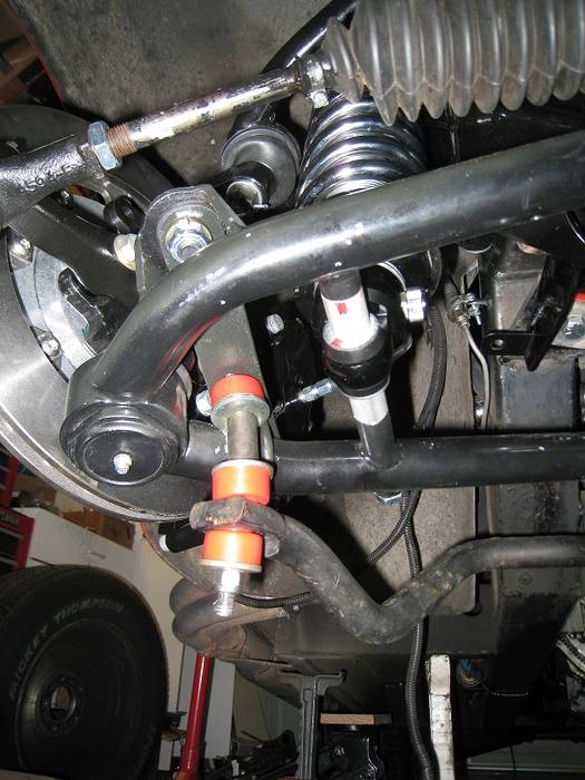 Stock arms to tubular Aarms how to attach sway bar Club Cobra